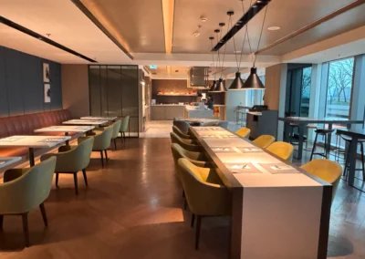 Executive Lounge dining area at Courtyard Taipei Downtown.