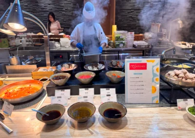 Made-to-order egg and omelette station.