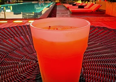 Taipei Mule cocktail by the pool at W Taipei