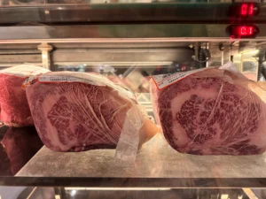 Miyazaki wagyu ribeye at Addiction Aquatic Development